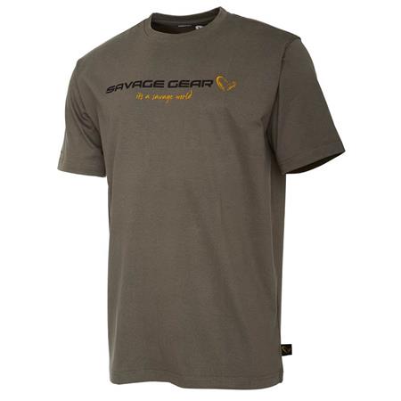 T-Shirt Męski Z Krótkim Rękawem Savage Gear Sg4 Logo - Zielony