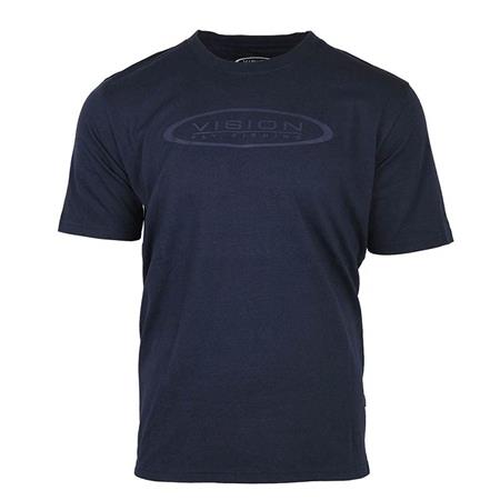 T-Shirt Męski Z Krótkim Rękawem Vision Logo - Czarny