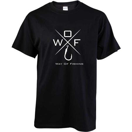 T-Shirt Met Korte Mouwen Homme W.O.F. Croix - Zwart