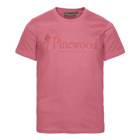 T-Shirt Met Korte Mouwen Junior Pinewood Outdoor Life K - Lantana Pink