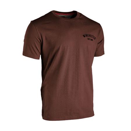 T-Shirt Met Korte Mouwen - Kastanjebruin Winchester Colombus - Marron