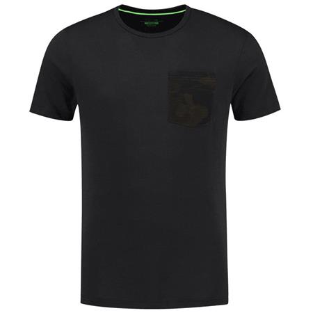 T-Shirt Met Korte Mouwen Voor Heren Korda Kamo Pocket Tee - Zwart