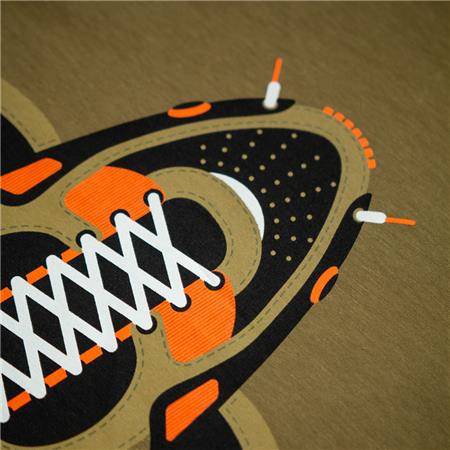 T-SHIRT MET KORTE MOUWEN VOOR HEREN KUMU TRUE LEATHER - KAKI