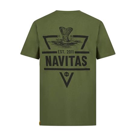 T-Shirt Met Korte Mouwen Voor Heren Navitas Diving - Kaki