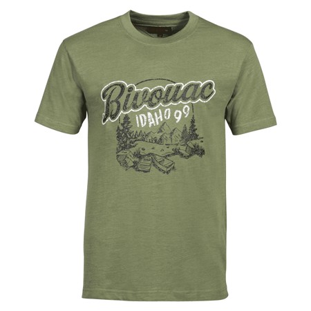 T-SHIRT MET KORTE MOUWEN VOOR MANNEN IDAHO BIVOUAC - KAKI