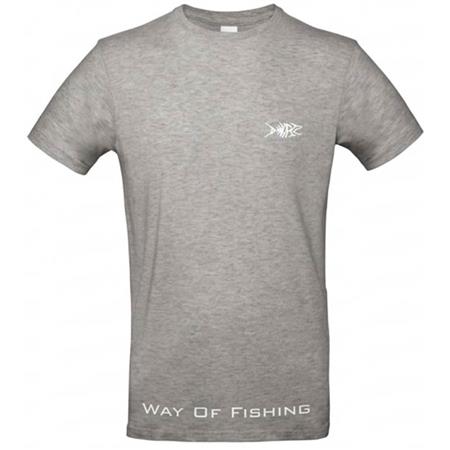 T-SHIRT MET LANGE MOUWEN HEREN W.O.F. MANGA - LICHTGRIJS