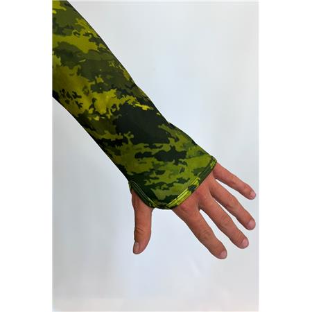 T-SHIRT MET LANGE MOUWEN OUTWATER CAMP ONE - WIT CAMO