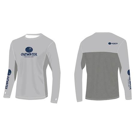 T-SHIRT MET LANGE MOUWEN VOOR HEREN OUTWATER SPREKS GRAY