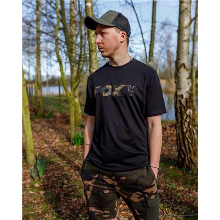 T-SHIRT MIT KURZEN ÄRMELN FOX BLACK/CAMO LOGO T-SHIRT