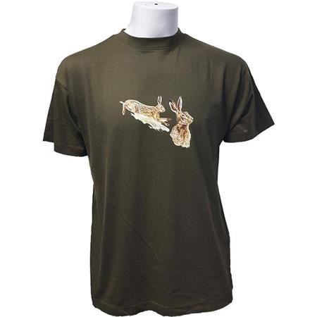 T-Shirt Mit Kurzen Ärmeln Für Herren Bartavel Lievres - Kaki