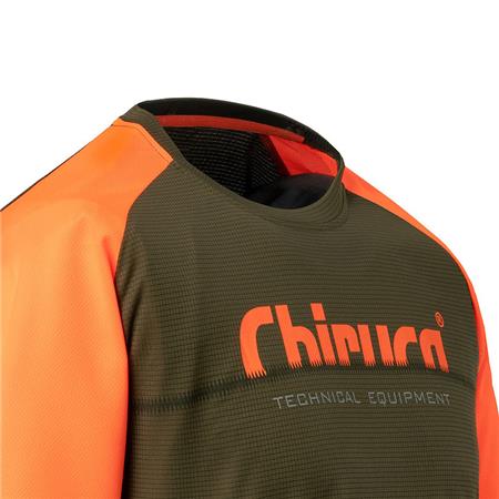 T-SHIRT MIT KURZEN ÄRMELN FÜR HERREN CHIRUCA HORUS - VERT/ORANGE