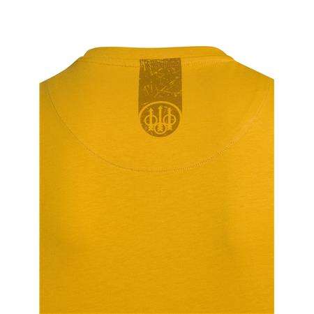 T-SHIRT MIT KURZEN ÄRMELN FÜR HERREN - SAFFRON YELLOW BERETTA LOGO - SAFFRON YELLOW