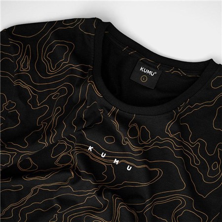 T-SHIRT MIT KURZEN ÄRMELN FÜR MÄNNER KUMU CONTOUR - NOIR
