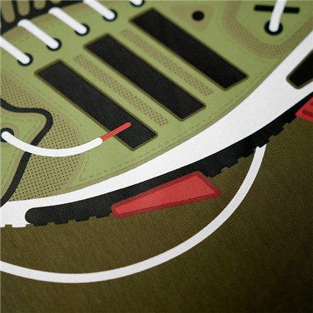 T-SHIRT MIT KURZEN ÄRMELN FÜR MÄNNER KUMU EARN YOUR STRIPES - KAKI