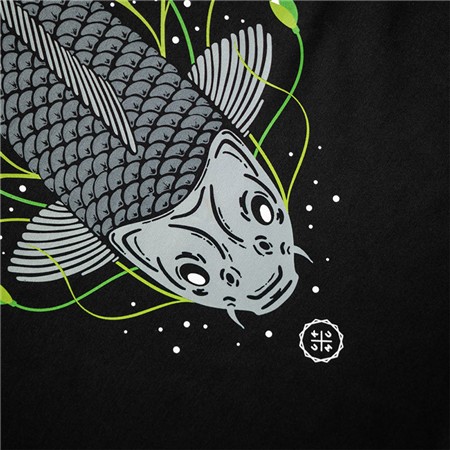 T-SHIRT MIT KURZEN ÄRMELN FÜR MÄNNER KUMU TAILS UP TEE - NOIR