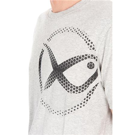 T-SHIRT TIL HERRE MED KORTE ÆRMER FOX MATRIX LARGE MESH LOGO T-SHIRT - GRÅ