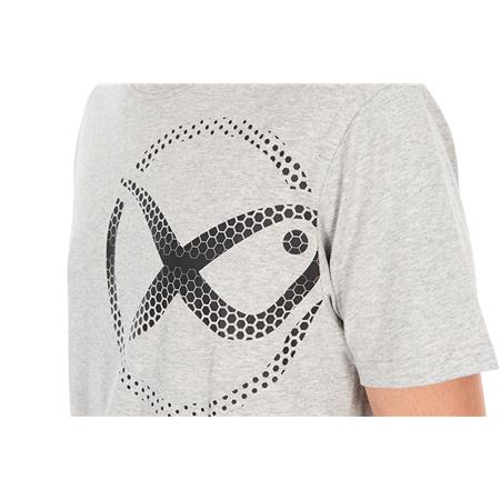 T-SHIRT TIL HERRE MED KORTE ÆRMER FOX MATRIX LARGE MESH LOGO T-SHIRT - GRÅ
