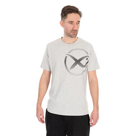 T-Shirt Til Herre Med Korte Ærmer Fox Matrix Large Mesh Logo T-Shirt - Grå