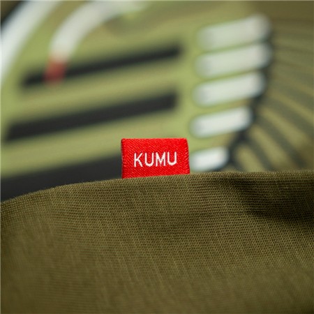 T-SHIRT TIL HERRE MED KORTE ÆRMER KUMU EARN YOUR STRIPES - KAKI