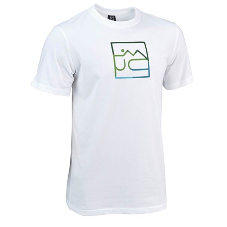 T-Shirt Til Mænd Med Korte Ærmer Jmc Landscape - Hvid