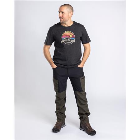 T-SHIRT UOMO - ANTRACITE PINEWOOD FINNVEDEN RECYCLED OUTDOOR - ANTHRACITE