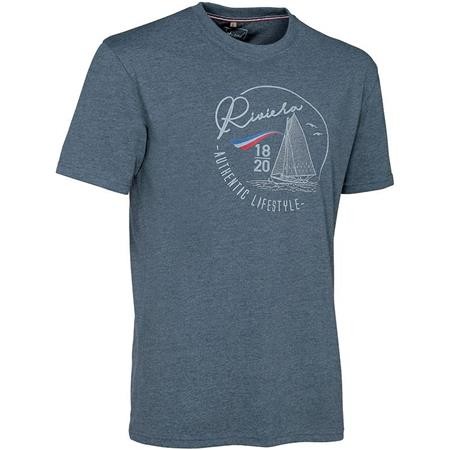 T-Shirt Uomo Ligne Verney-Carron Riviera - Blu