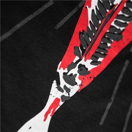 T-SHIRT UOMO MANICHE CORTE KUMU TALL TALES - NERO