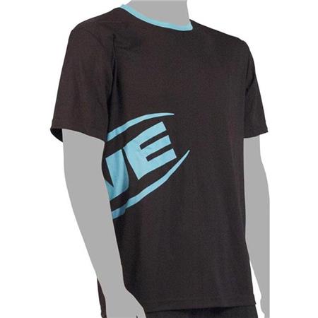 T-Shirt Uomo Rive Stamped Black - Nera/Turchese