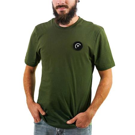 T-Shirt Wędkarski Personalizowany Sur Vos Traces - Khaki
