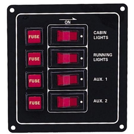 Tablica Elektryczna Plastimo Aluminium Anodowane - 4 Przełączniki