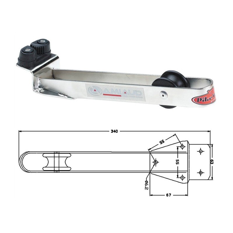 Lot De 4 Taquets Coinceur Super Sharky 6mm - Pour Voiliers Et Voiles D'ombrage - Résistance 850kg