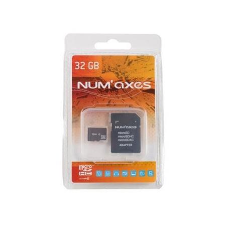 Tarjeta Memoria Micro Sdhc Numaxes Classe 10 Avec Adaptateur 32 Go