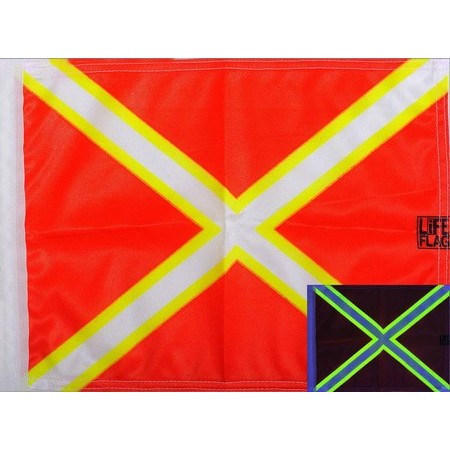 Tauchsignalflagge Plastimo St Andreas Kreuz