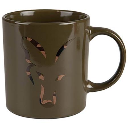 Taza Fox Green & Camo Head Ceramic Mug
