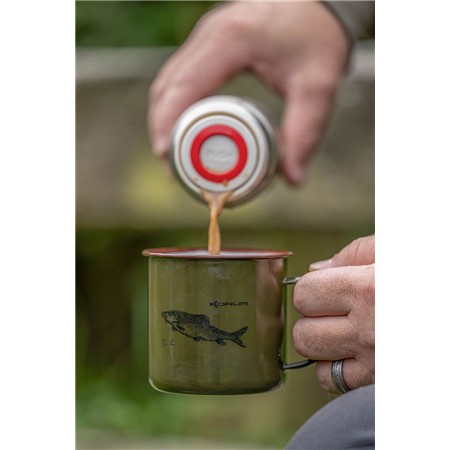 TAZZA KORUM CLASSIC ENAMEL MUG BARBEL