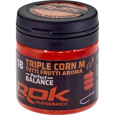 Τεχνητό Καλαμπόκι + Εμποτισμόσ Rok Fishing Triple Corn M Perfect Balance