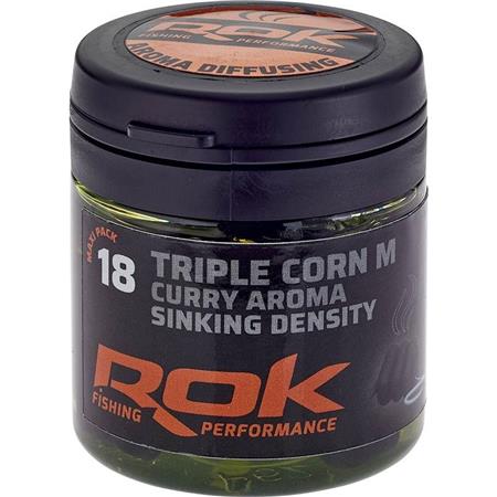 Τεχνητό Καλαμπόκι + Εμβάπτιση Rok Fishing Triple Corn M Sinking Density