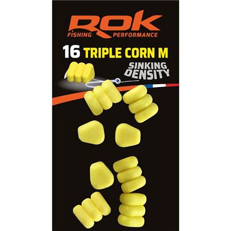 Τεχνητό Καλαμπόκι Rok Fishing Triple Corn M Sinking Density