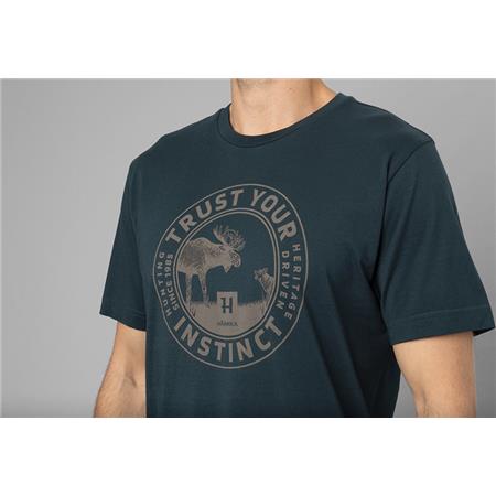 TEE SHIRT HOMME HARKILA MOOS - MARINE - PAR 2
