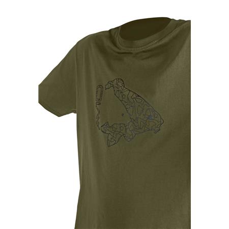 TEE SHIRT KORTE MOUWEN HEREN AVID CARP ICON T-SHIRT KHAKI - KAKI