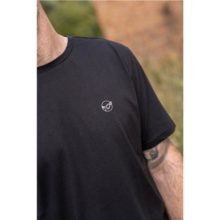 TEE SHIRT KORTE MOUWEN HEREN KORDA ONE LINER TEE - ZWART