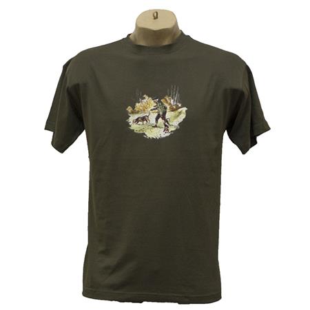 TEE SHIRT KORTE MOUWEN MAN BARTAVEL HUMOUR - KAKI