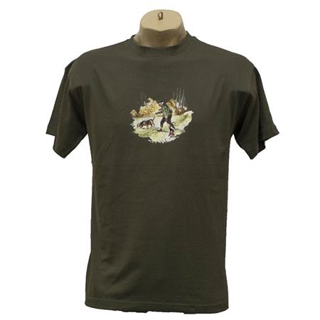 Tee Shirt Korte Mouwen Man Bartavel Humour - Vert