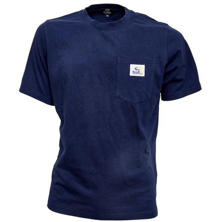 Tee Shirt Korte Mouwen Man Illex Hard Work - Bleu Navy
