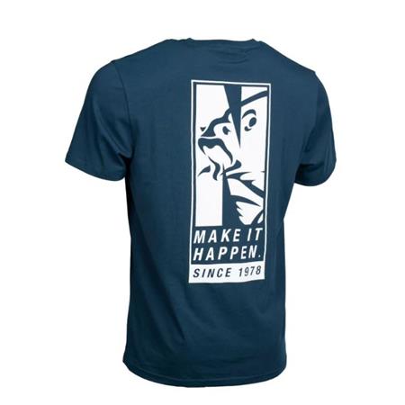 TEE SHIRT KORTE MOUWEN MAN NASH MAKE IT HAPPEN SINCE 1978 - NAVY