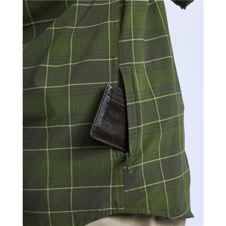 TEE SHIRT KORTE MOUWEN VROUW PINEWOOD ABISKO TREKKING S/S - MOSS GREEN