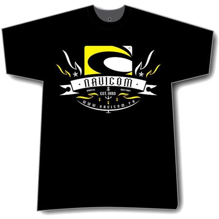 Tee Shirt Kurzärmelig Herren Navicom 2019 Eclair - Schwarz