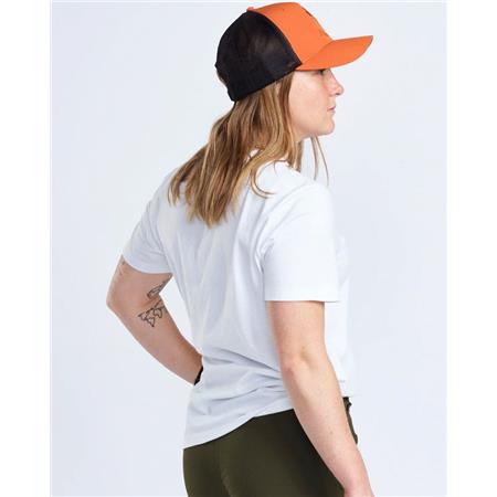 TEE SHIRT MANCHES COURTES FEMME PINEWOOD FINNVEDEN RECYCLED OUTDOOR - BLANC MEL PINE TREE