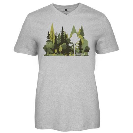 Tee Shirt Manches Courtes Femme Pinewood Finnveden Recycled Outdoor - Gris Forest