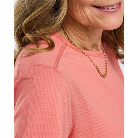 TEE SHIRT MANCHES COURTES FEMME PINEWOOD FUNCTION - LANTANA PINK